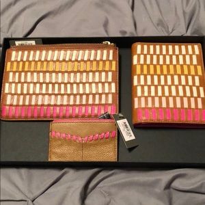 Fossil Card Case, Passport Holder, and Wristlet